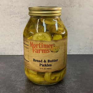 BREAD N' BUTTER PICKLES 32 OZ GRE