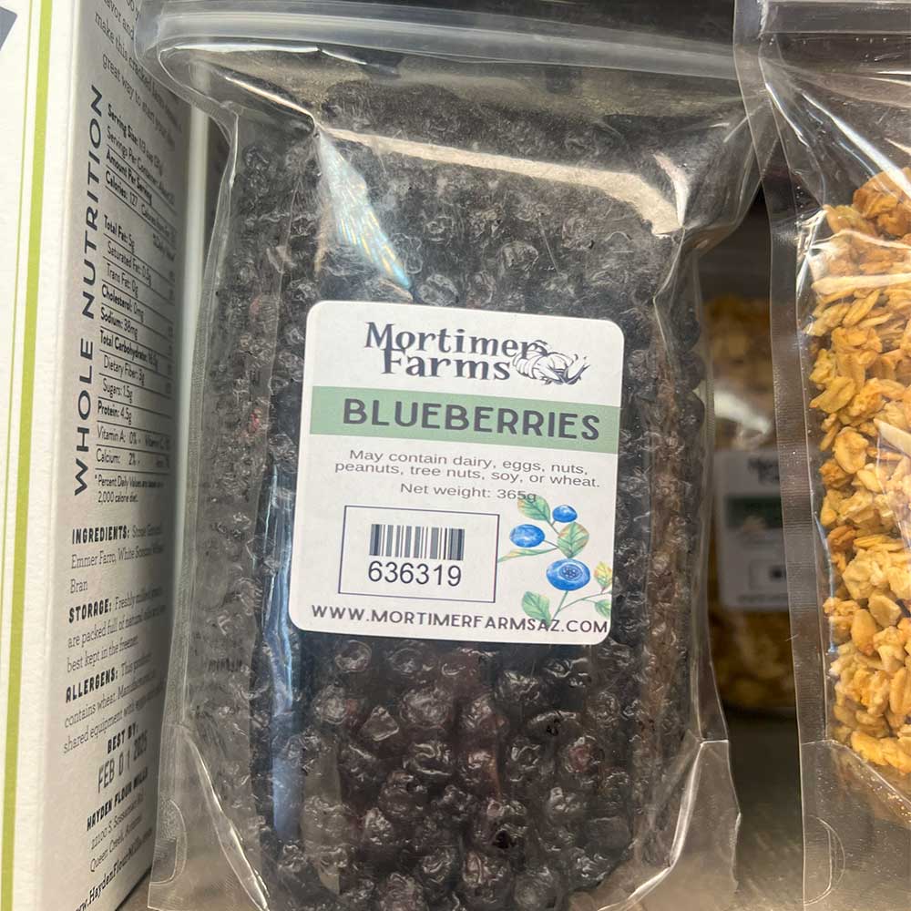 BLUEBERRIES DRIED 8OZ BAG PN