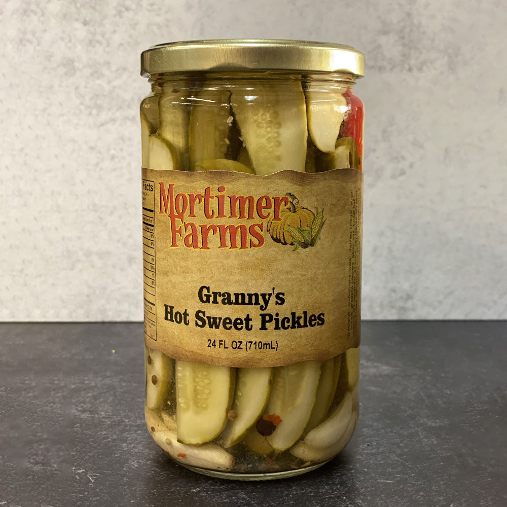 Granny’s Hot Sweet Pickles 24 Oz GRE