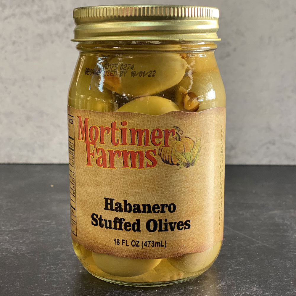 Habanero Stuffed Olives 16OZ GRE