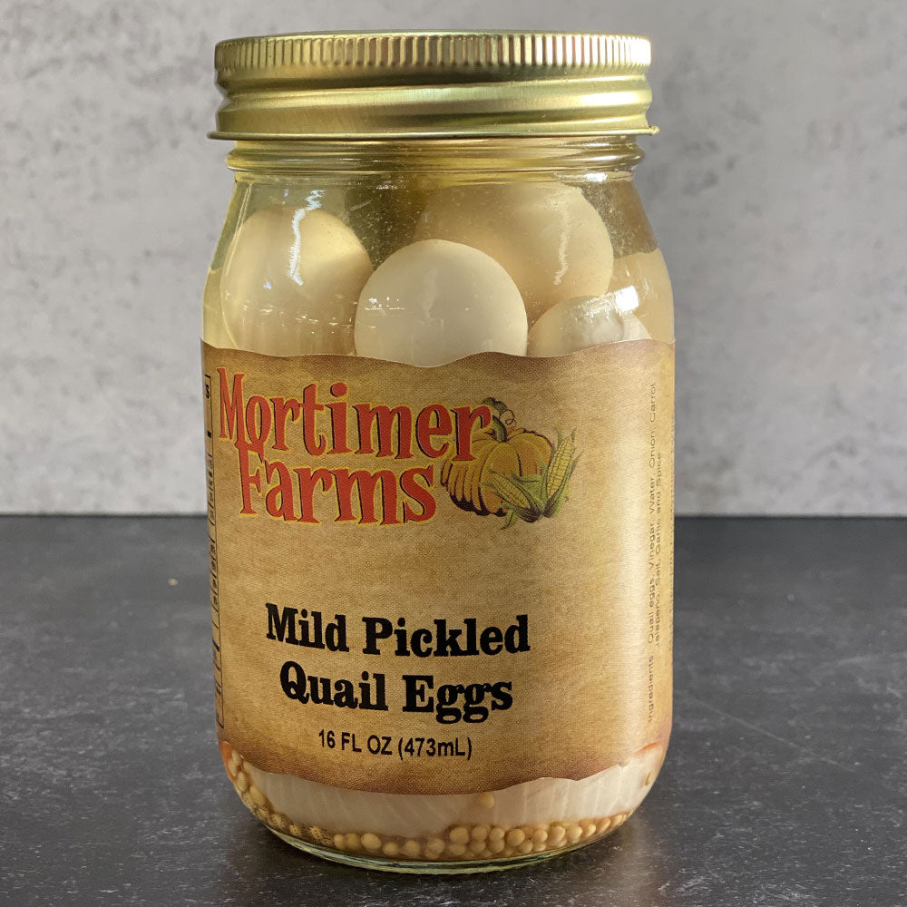 EGGS, MILD PICKLED QUAIL 16 OZ GRE