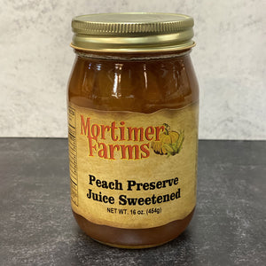 Peach Preserves Juice Sweetened 16OZ GRE