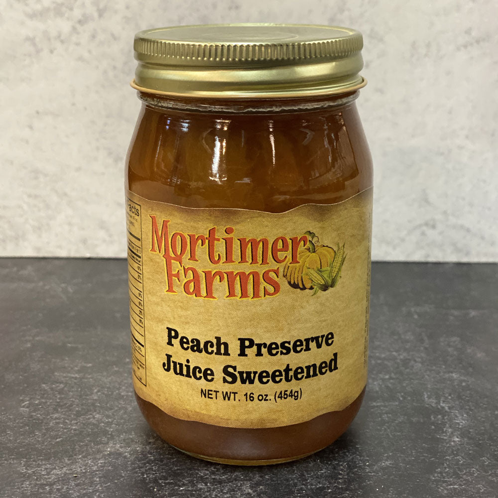 Peach Preserves Juice Sweetened 16OZ GRE