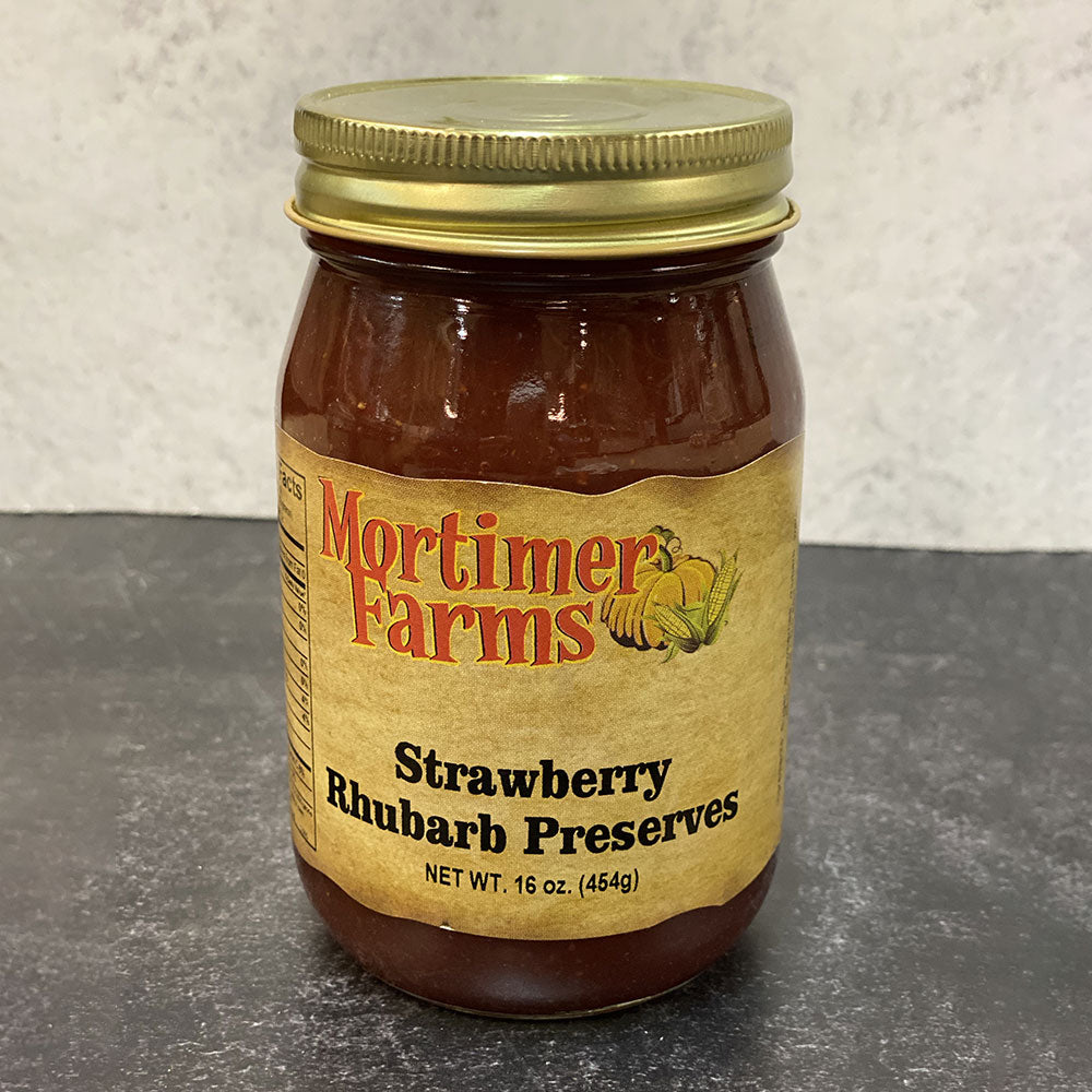 Strawberry Rhubarb Preserves 16OZ GRE