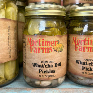 COIN CUT WHAT'CHA DILL PICKLES 16 OZ GRE